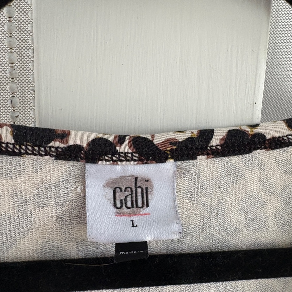 CAbi Knotty Top - Black and Brown Animal Print - Picture 3 of 5